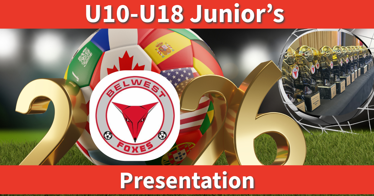 U10–U15 Junior Team Presentations — Sunday 20 September