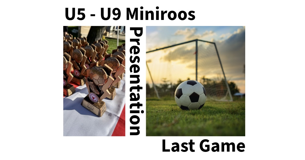 U5–U9 MiniRoos Presentations — Saturday 5 September